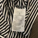 Banana Republic  Black and White Striped Sleeveless Blouse, Size XS Photo 4