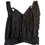 CAbi 312 Wrap Front Sleeveless Jersey Jogger Jumpsuit Black XS Photo 2