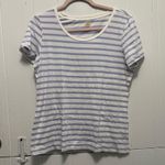 C&C California  Lavender and White Striped Tee Photo 0