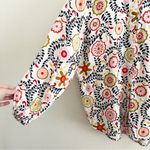 Boden USA Boden Rosie Tunic Beach Shirt Opulent Garden Floral 100% Linen Size 12P l Photo 2