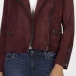Kut From The Kloth Kut From The Cloth Faux Suede Asymmetrical Zip Moto Jacket - Chocolate Brown Photo 0