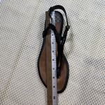 Sperry EUC  Top-Sider Braided Thong Sandals Ankle Strap Black Leather Womens 6.5‎ Photo 8