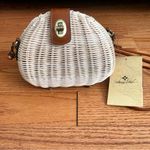 Patricia Nash Patrica Nash Spring Wicker Crossbody Natural Tan Leather handbag NWT Photo 3