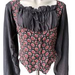 Vintage 90’s/Y2K Croquet Club Silk Long Sleeve Top, Sz M Red Size M Photo 5