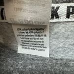 Victoria's Secret  Pink Tropical Palm Cowl Neck Pullover Heather Gray Logo L Photo 3