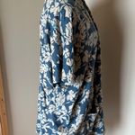 Known Supply Elegant Blue and White Floral Swim Coverup Size M/L Photo 5