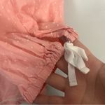 Victoria's Secret  Pink Textured Dot Off Shoulder Romper Shorts  size large Photo 3