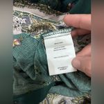 Fig & Flower Womens Floral Pleated Tunic Top Green Lightweight Sz Small NWT Photo 6