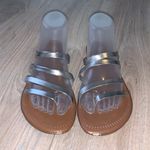 Time And Tru  metallic silver summer sandals Photo 1