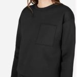 Everlane Street Fleece Pocket Pullover Sweatshirt Acuba Black Outdoor Size XL Photo 4