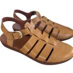 FitFlop  Brown Leather Fisherman Ankle Strap Comfort Sandal Photo 0