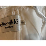 Ellie Wilde  Mon Cherie‎ White Pink Floral Embroidered Mermaid Prom Dress Photo 14