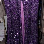 Miss Look Maxi purple sequin prom dress Photo 4