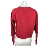 Don't Ask Why Don’t Ask Why Red Women’s Cotton Cropped Cheers Sweatshirt Long Sleeve One Size Photo 1