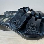 Dansko  Women's Dixie Dress Sandal Comfort Wedge Leather Black Size 39/8.5 Photo 1