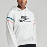 Nike Gray Hoodie Long-Sleeved Graphic Pull-Over Hoodie Medium Photo 0