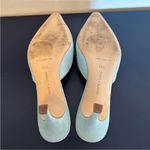Manolo Blahnik  Maysale Mule Buckle Light Blue Suede Photo 7
