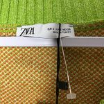 ZARA  Fun Retro Floral Sweater Vest type Small Oversized New Photo 4