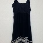 Hale Bob Black White Delicate Slip Dress Lace EUC Sz Sm Surplice V-Neck Line Photo 3
