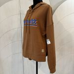 Carhartt New Size Small Brown Hoodie TENCEL™ Series Loose Fit Graphic Sweatshirt Photo 2