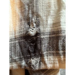 American Eagle Flannel Hoodie. Small. White Photo 4