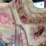 Magnolia Pearl Rare Stunning Pink and Cream Floral Victorian Dress one size Photo 2