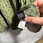 Torrid Mini Rayon Slub Button Front Fit N Flare Dress Green Pink Dots 3X Boho Photo 5