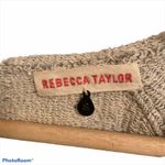 Rebecca Taylor  Sweatshirt Scoop Neck Leopard Print Gray Stylish Casual Fun Top S Photo 4