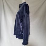Spense Sport Womens Velour Jacket Size Large Full Zip Slate Blue High neck Y2K Photo 6