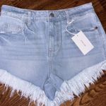 Cello  light denim frayed hem shorts 🌸 NWT size:small Photo 0