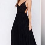 ANGL  Lily Rose empire waist black maxi dress, Photo 1