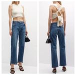MOUSSY VINTAGE Harris Straight Step Hem Jeans Button Fly Waist 30 Made In Japan Blue Photo 1