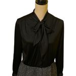 Vintage Diane Roberts Dress Black/Tweed 80’s Size 14/16 Retro Button Fro… Black Photo 2