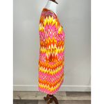 NWT Skirtin Around Zig Zag Print Dress Size 8 Pink Orange Yellow 100% Cotton Photo 9
