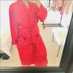 Victoria's Secret Vintage VS red floral silky robe Photo 1