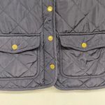 Max Studio  Navy Blue Quilted Puffer Vest Womens Small Outerwear Fall Warm Casual Photo 6