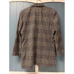 Vintage Lizwear Women's Classic Houndstooth Wool Blend Blazer Jacket size 8 Black Photo 4