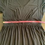 Fresh Produce  Black 3/4 Sleeve Midi Dress L USA Boho Minimalist Soft‎ Stretch Photo 7