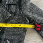 Paige Telma Black Metallic Shimmer Asymmetric Vegan Leather Moto Jacket Size M Photo 8