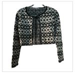 ZARA  Black and White Patterned Blazer Photo 6