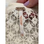 Free People  The Best Long Sleeve Crinkle Button-Up Blouse Shirt Cream Women's M Photo 8