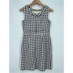 Boden Martha Roll Collar Sleeveless Sheath Dress in Ice Grey Retro Spot Blue 2P Photo 6