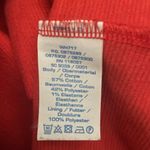 Boden high neck tomato red ribbed fit & flare dress size 6. Photo 3