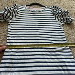 Lilly Pulitzer  High Tide Perfect Stripe Puff Sleeve Anabella Shirt Dress L Photo 7