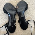 Costume National black open toe suede leather wrap heels Size 8.5 Photo 4