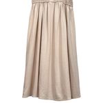 Ava James Beige Linen Blend Spaghetti Strap Dress Stretch Size XL NWT Photo 3