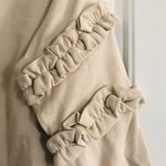 FOR THE REPUBLIC NWT Sweatshirt Beige French Terry Ruffled Sleeve Size S $58 Photo 5