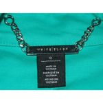 White House | Black Market Green Pea Coat Jacket Size 0 3/4 Sleeve Pockets Photo 11