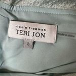 Rickie Freeman Teri Jon Off The Shoulder Jacquard Gown Seafoam Green 18 Photo 9