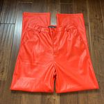 Pretty Little Thing Faux Leather Straight Leg Pants Photo 0